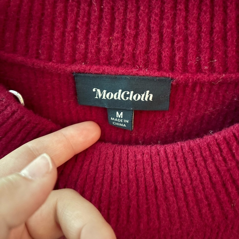 Modcloth oversized Multicolor Striped Sweater - Picture 5 of 7